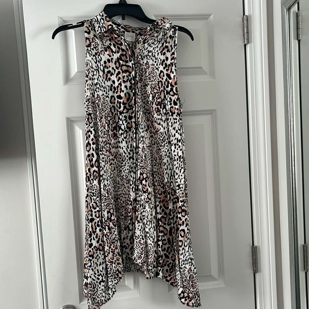 Cut little leopard print shift dress